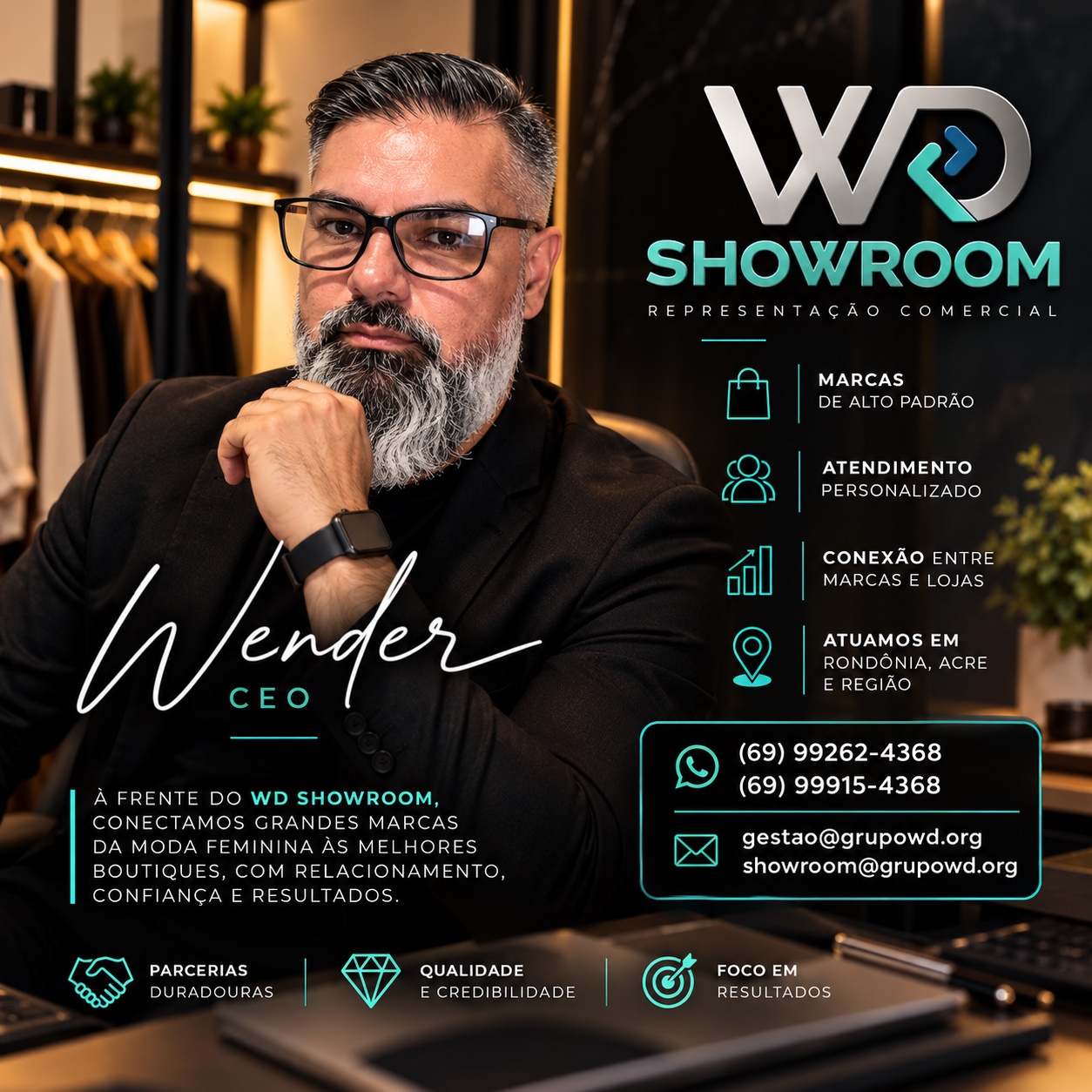 Wender, à frente da WD Showroom